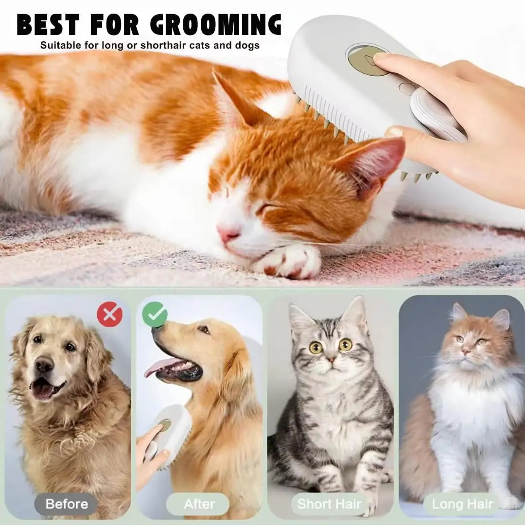 3 in 1 Pet Pamper Brush
