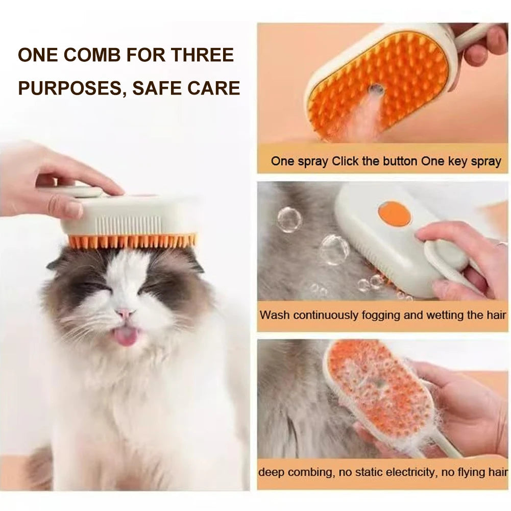 3 in 1 Pet Pamper Brush